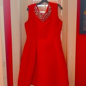 Kate Spade Red Rhinestones dress size 14